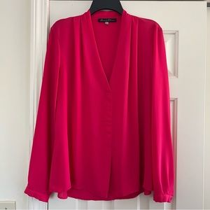 Olive and Rose Raspberry XL long sleeve blouse